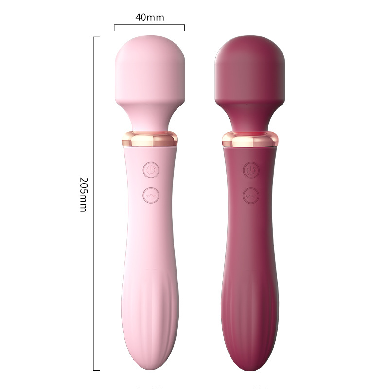 AV vibrator female masturbator double shock warming massage stick