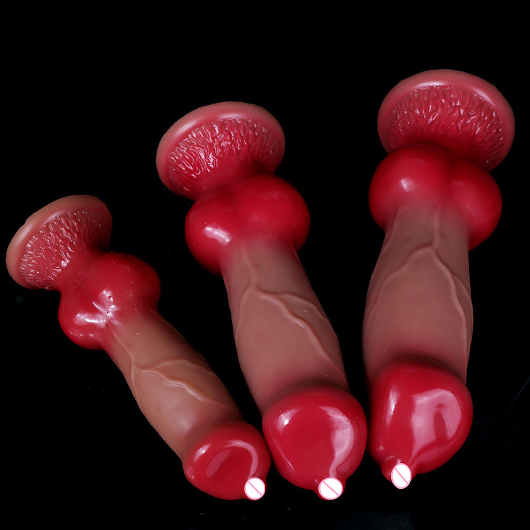 liquid silicone alien dog makeup simulation dildo backyard anal plug dildo female masturbator sex products