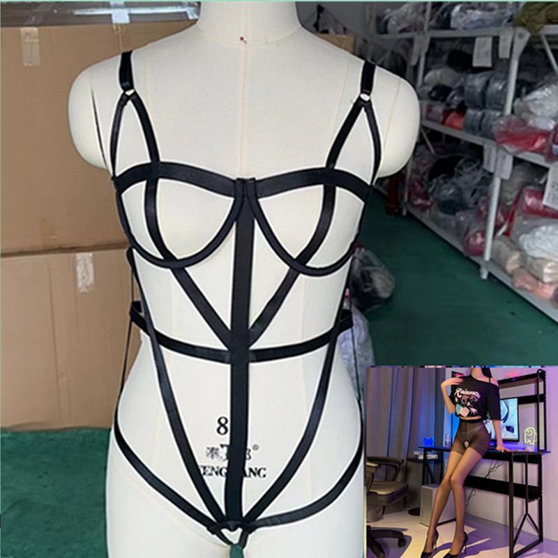 Strappy cut-out onesie