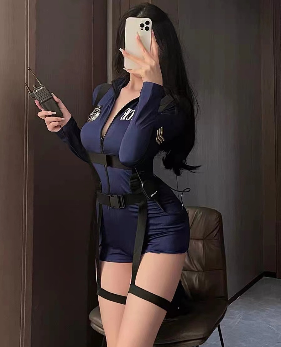 Erotic lingerie sexy night policewoman cos uniform suit seductive stewardess costume royal sister ol secretary outfit